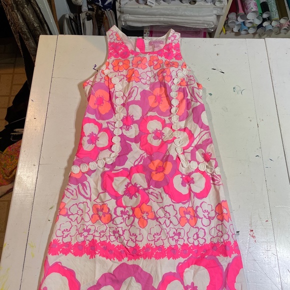 Lilly Pulitzer Dresses & Skirts - COPY - Lilly Pulitzer Pink and Orange Floral Mini Dress
